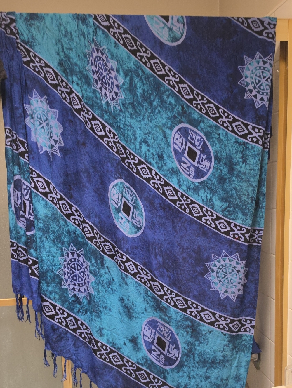 indonesia madd Blue & Teal Swim Sarong Cover-Up with multiway bra top!